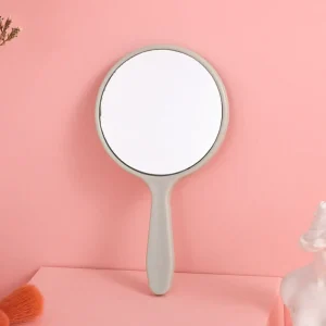 Miroir de maquillage petit avec poignée, rond, Durable, Anti-chute, Portable, petit miroir de maison Miroir de maquillage petit avec poignée, rond, Durable, Anti-chute, Portable, petit miroir de maison