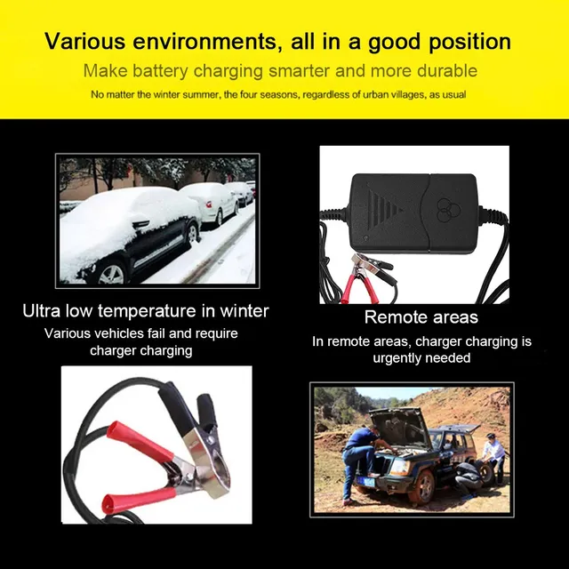 Chargeur de voiture 12 V batterie ue/US chargeur de… – vue 4