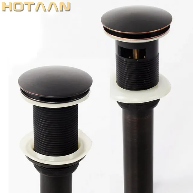 Laiton Antique or noir salle de bains en laiton Pop Up… – vue 3