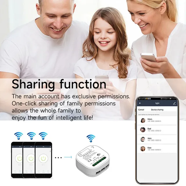 Commutateur sans fil Wifi intelligent RF433 – vue 4