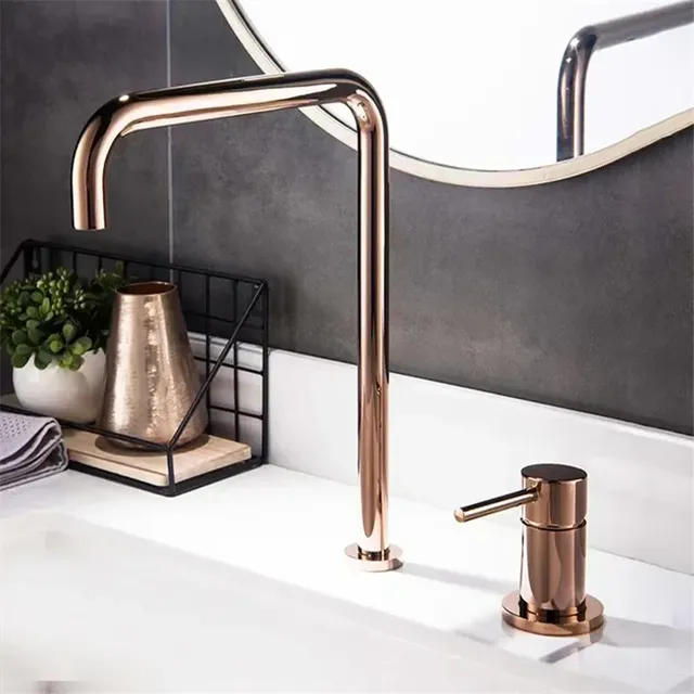 Robinet de lavabo en or Rose – vue 2