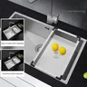 Évier cuisine acier inoxydable 304 brossé encastrable… – vue 3
