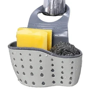 Panier d&rsquo;évier de cuisine, sac de rangement, support d&rsquo;éponge suspendu, accessoires essentiels pour une cuisine sans désordre et organisée
