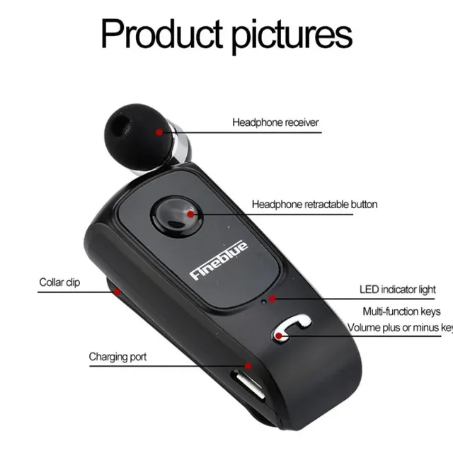 Fineblue écouteurs sans fil Bluetooth52 mono… – vue 6