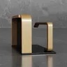 Porte-rouleau de papier toilette en aluminium – vue 5
