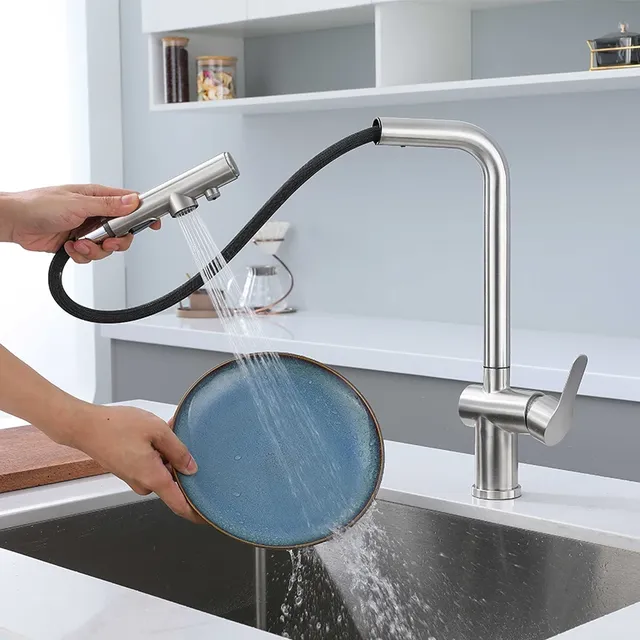 Robinet de cuisine 3 en 1 en acier inoxydable 304 – vue 3