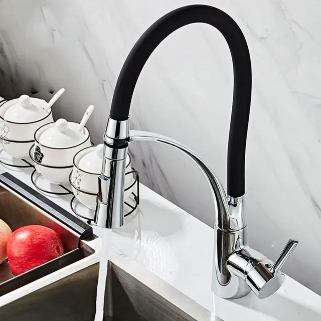 Robinet de cuisine extractible avec buse flexible en… – vue 2