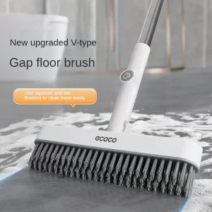 Brosse de sol de salle de bains, brosse de nettoyage de toilettes, poils à Long manche, couture de sol, brosse murale, carrelage avec liquide créatif