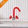 Robinet lavabo mélangeur double poignées rétro moderne… – vue 3