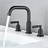 Robinet de lavabo fendu doré brossé – vue 3