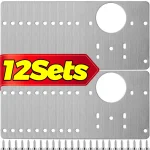 Kit de plaque de réparation de charnière d&rsquo;armoire en acier inoxydable, montage facile pour placard de cuisine, porte ample, support de fixation de renfort de meubles