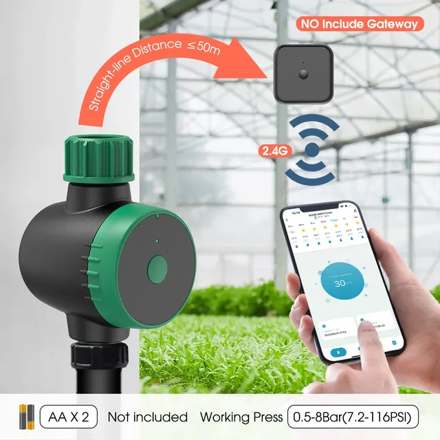 Minuterie d'eau intelligente de jardin – vue 3