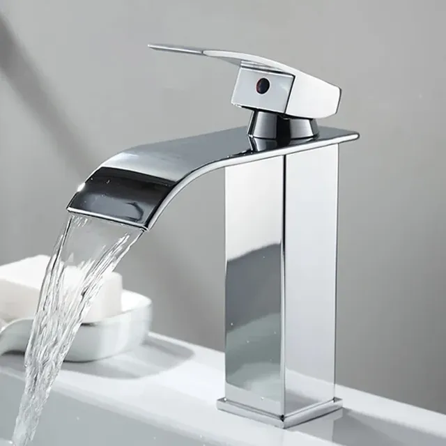 European Copper Waterfall Basin Faucet Style Black… – vue 6