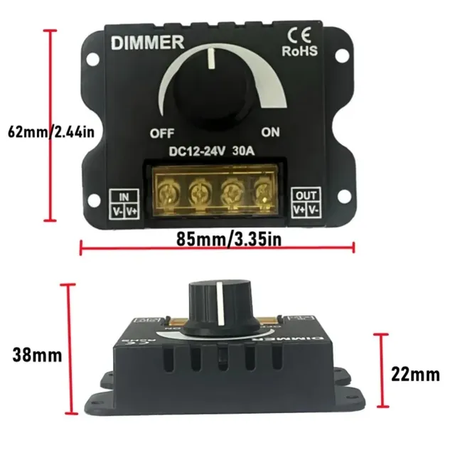 Joli de Gradation LED DC 12V-24V 30A – vue 2