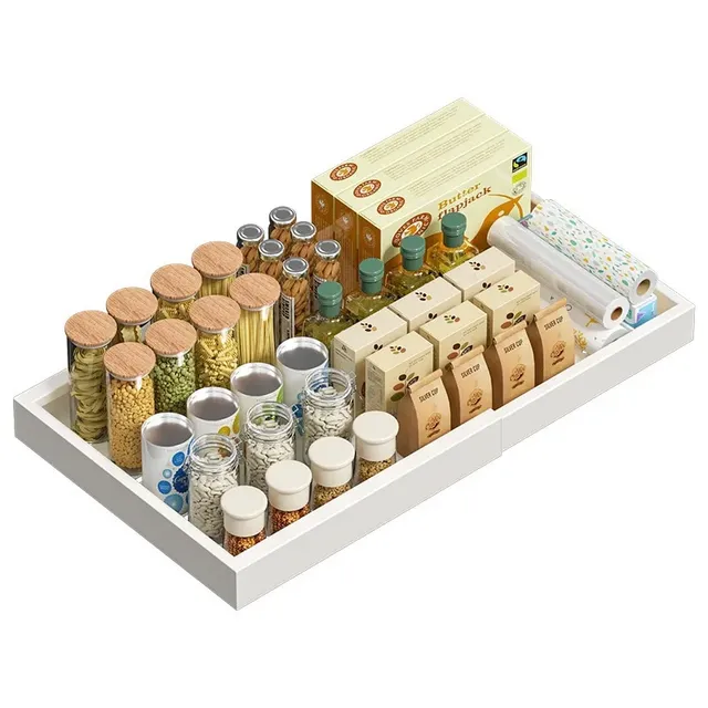 Tiroir coulissant extensible rétractable cuisine double… – vue 4