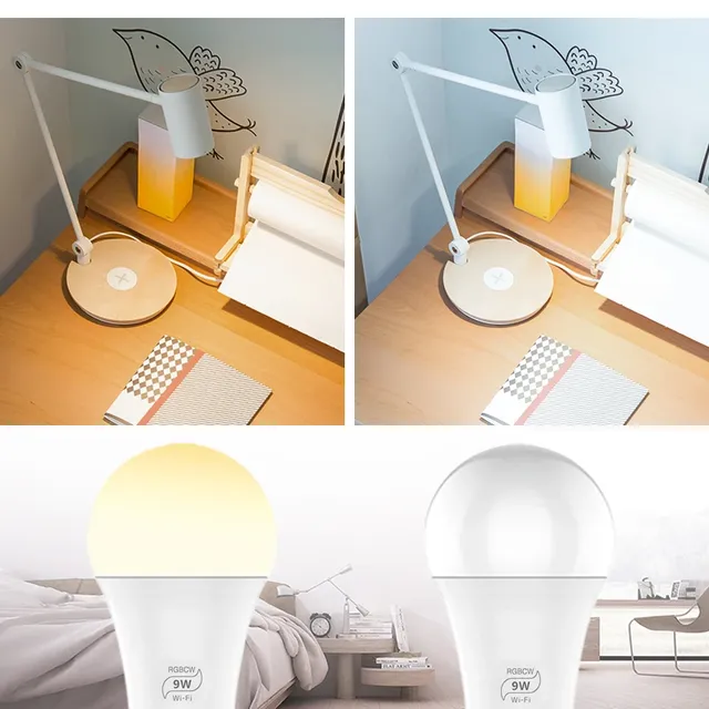 Ampoule intelligente WiFi E27 à intensité variable – vue 3