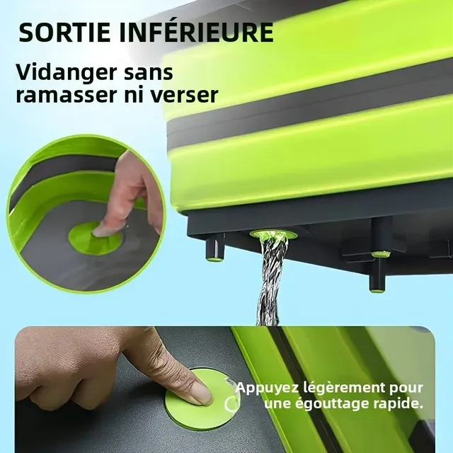 Bassin peu encombrant portable avec évier intégré et… – vue 4