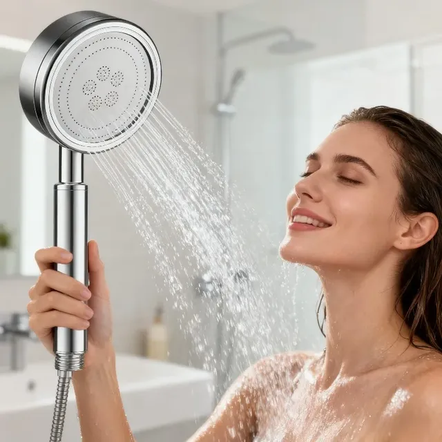 Pommeau de douche à haut débit en acier inoxydable 304…