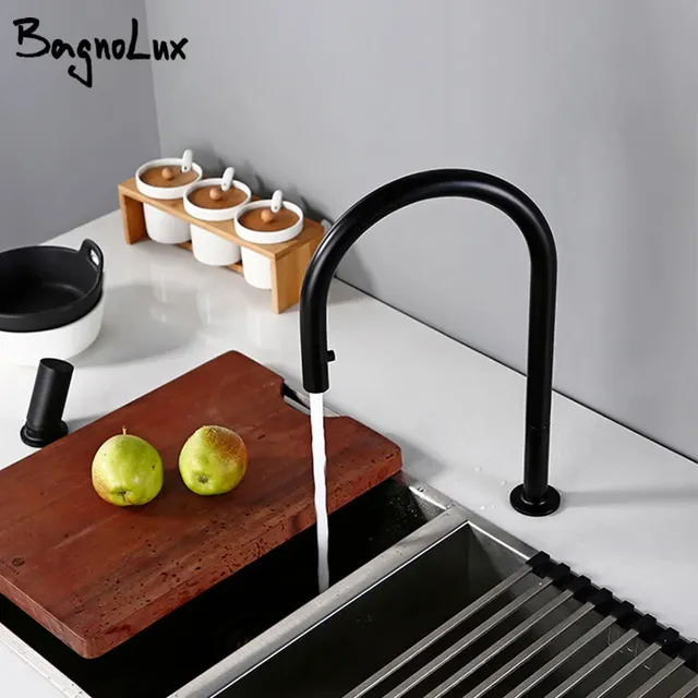 Robinet évier cuisine laiton noir mat extractible…