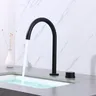 Robinet lavabo noir or brossé mitigeur monotrou coudé… – vue 2