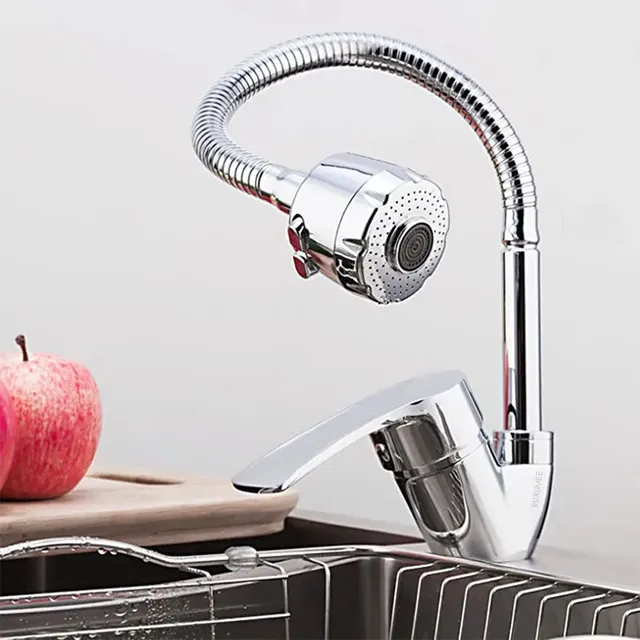 Robinet de lavabo de cuisine Flexible rotatif à 360 degrés – vue 2