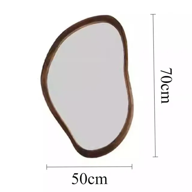 Miroir de salle de bain en bois de noyer – vue 6