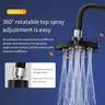 Pommeau de douche mural suralimenté – vue 3