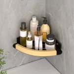 Support de rangement pour salle de bain, aucun perçage requis, trépied de salle de bain, support d&rsquo;angle mural, support de rangement pour lavabo et douche