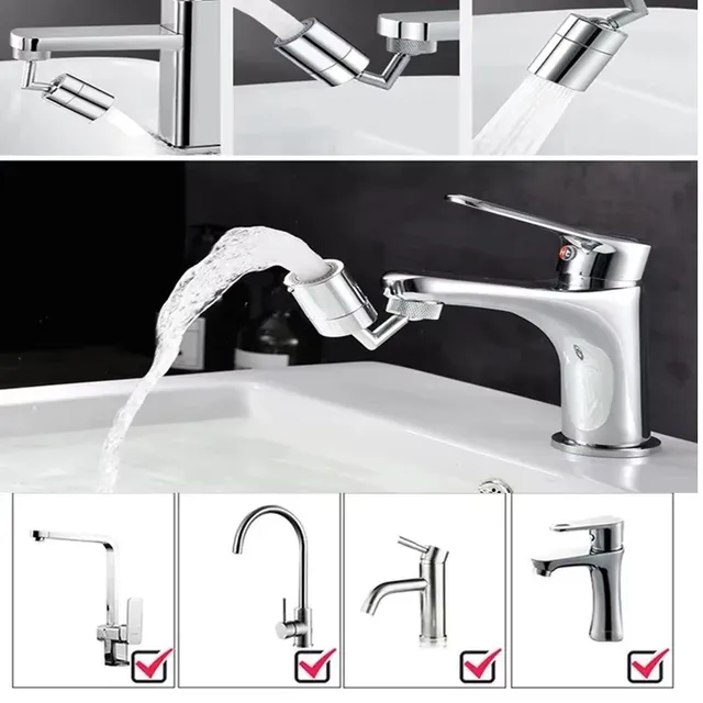 Adaptateur d'extension de robinet de lavabo universel à… – vue 2