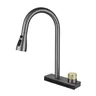 Robinet de cuisine noir avec cascade de pluie – vue 5