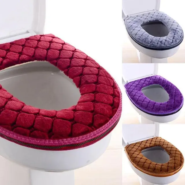 Coussin de siège de toilette en velours – vue 3