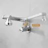 360 ° Robinet mural rotatif finition chromée – vue 4