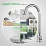 Robinet cuisine monocommande inoxydable acier brossé bec… – vue 7