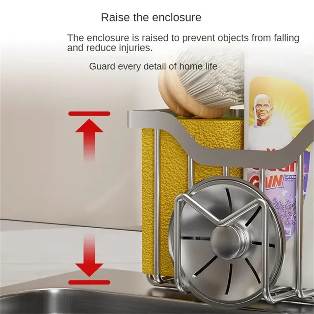 Organisateur de cuisine en acier inoxydable – vue 4