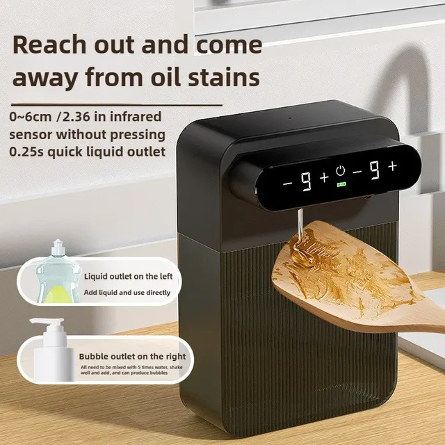Distributeur automatique de savon moussant 400ml + 400ml – vue 2