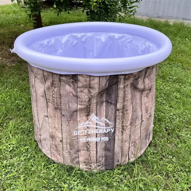 Baignoire gonflable pliable ronde autoportante toile… – vue 2