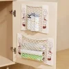 Sac de rangement de cuisine, sac poubelle, artefact de rangement sans poinçonnage, rangement mural domestique, sac suspendu, rangement en plastique