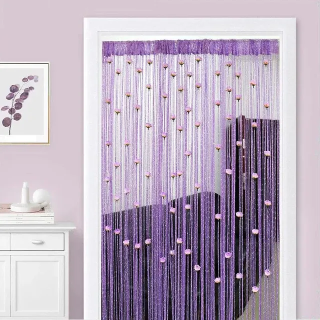 Rideau de ligne de porte en forme de fleur de rose – vue 4