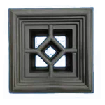 Mur Périmètre Décoratif de Chambre, Fleur, Fenêtre, Mur poreux, Creux, Personnalisé, Bricolage, 20, 20, 10, Béton, Moule Jardin