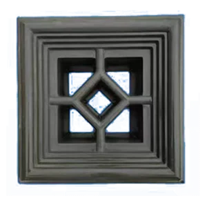 Mur Périmètre Décoratif de Chambre, Fleur, Fenêtre, Mur poreux, Creux, Personnalisé, Bricolage, 20, 20, 10, Béton, Moule Jardin