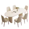 Table à manger ovale salon imperméable Chaire café Table… – vue 4