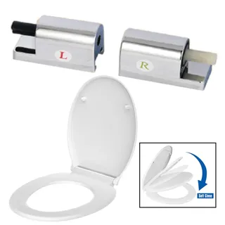 Ensemble de charnières de toilette à fermeture douce