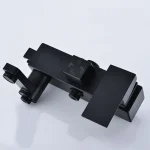 Plan dissimulé pour douche à montage mural, robinet de commande en cuivre Assad, baignoire HOmall noire et chromée