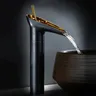 Mitigeur lavabo cascade monocommande noir mat intérieur… – vue 2