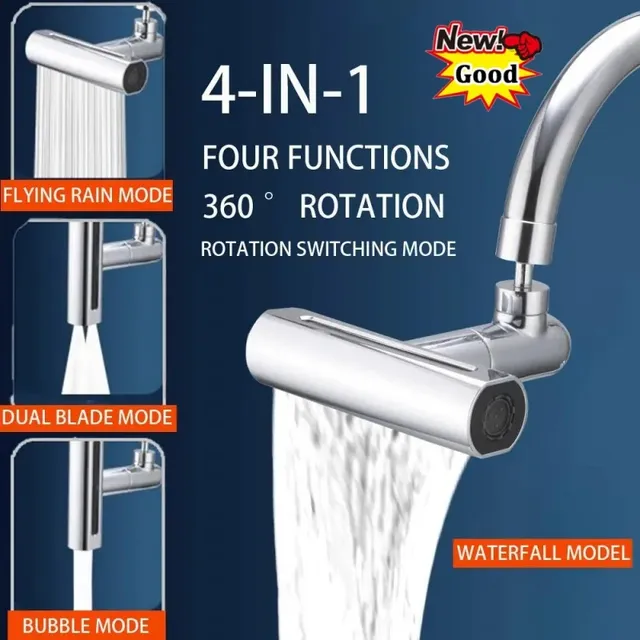 Nouveau Robinet de cuisine cascade 4 Modes universel 720… – vue 2