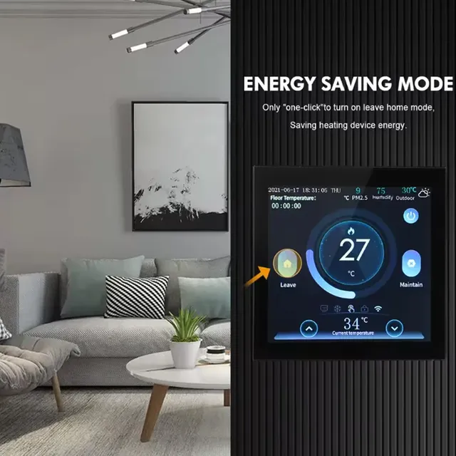 Thermostat intelligent WiFi avec capteur de CO2 et… – vue 4