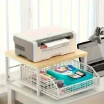 1 noir/blanc cuisine micro-ondes support boîte de rangement tiroir gain de place comptoir support de rangement, adapté aux appareils électroménagers, vaisselle