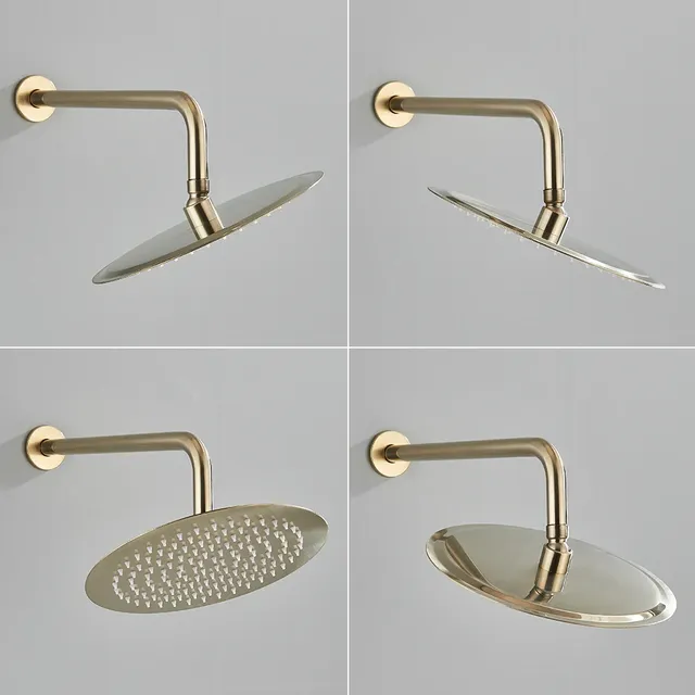 Robinet de douche en or brossé intégré en 2 voies… – vue 3