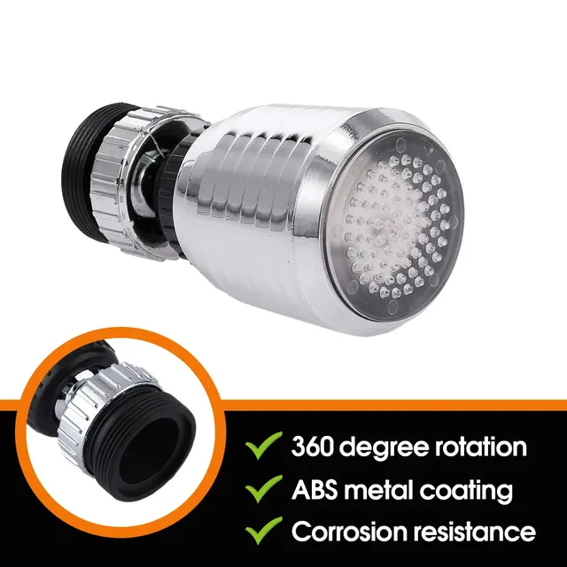 LED robinet d'eau température cuisine robinet pomme de… – vue 4