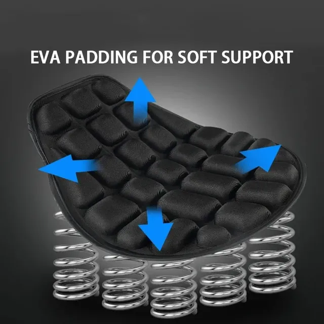SEAMETAL coussin de siège de moto mousse noire doux… – vue 5